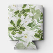 白い水彩花2 缶クーラー (裏面)