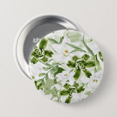 白い水彩花2 缶バッジ (正面&裏面)