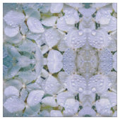 白い水晶アジサイの生地 ファブリック (クローズアップ)