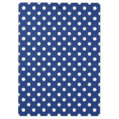 白い水玉模様が付いているパターン クリップボード (裏面)