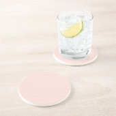 白い水玉模様が付いているパターン コースター (側面)