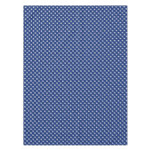 白い水玉模様が付いているパターン テーブルクロス (正面)