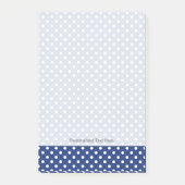 白い水玉模様が付いているパターン ポストイット (正面)