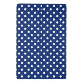 白い水玉模様が付いているパターン ミニクリップボード (裏面)