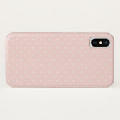 白い水玉模様が付いているパターン Case-Mate iPhoneケース (裏面(横))