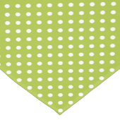 白い水玉模様が付いている春パターン ショートテーブルランナー (コーナー)