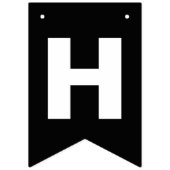 白い水玉模様とのハッピーバースデーのショッキングピンク バンティングフラッグ (第2の旗)