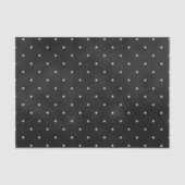 白い水玉模様との黒い汚れ色 薄葉紙 (正面)
