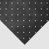 白い水玉模様との黒い汚れ色 薄葉紙 (詳細)