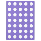 白い水玉模様の花 クリップボード (裏面)