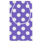 白い水玉模様の花 スモールペーパーバッグ (裏面)