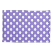 白い水玉模様の花 枕カバー (裏面)