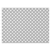 白い水玉模様をグレーに テーブルクロス (正面(横))