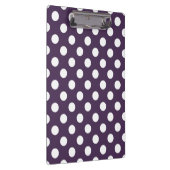 白い水玉模様を梅の紫に クリップボード (右)