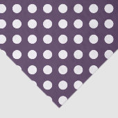 白い水玉模様を梅の紫に 薄葉紙 (詳細)