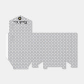 白い水玉模様オングレー感謝していユー フェイバーボックス (折り畳みなし)