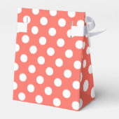 白い水玉模様オンリビングサンゴ フェイバーボックス (裏面サイド)