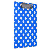 白い水玉模様オン王室のブルー クリップボード (右)