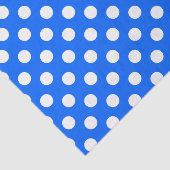 白い水玉模様オン王室のブルー 薄葉紙 (詳細)