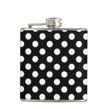 白い水玉模様オン黒