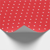 白い水玉模様パターン ラッピングペーパー (角)