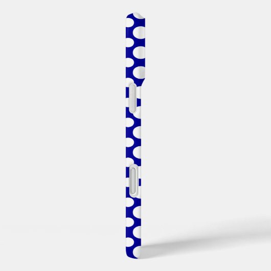 白い水玉模様大きいiPhoneと小さいiPhone 8/7ケース Case-Mate iPhoneケース (裏面 / 右)