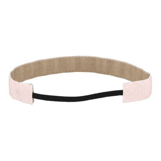 白い水玉模様2と模造して下さい アスレチックヘッドバンド (裏面)