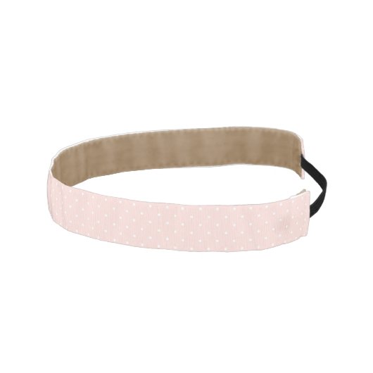 白い水玉模様2と模造して下さい アスレチックヘッドバンド (右)