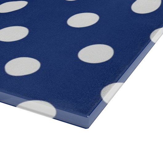 白い水玉模様2と模造して下さい カッティングボード (角)