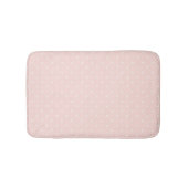 白い水玉模様2と模造して下さい バスマット (正面)