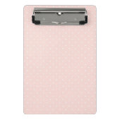 白い水玉模様2と模造して下さい ミニクリップボード (正面)