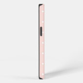 白い水玉模様2と模造して下さい iPhoneケース (右側面)