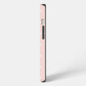 白い水玉模様2と模造して下さい iPhoneケース (左側面)