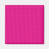 白い水玉模様 マグネット (正面)