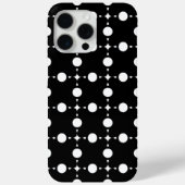 白い水玉模様、水玉パターン、ドット、ドット柄 Case-Mate iPhoneケース (裏面)