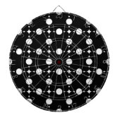 白い水玉模様、水玉柄、水玉、ドット ダーツボード (正面)