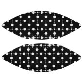 白い水玉模様、水玉模様パターン、ドット点々のある、 アメリカンフットボール (パネル)