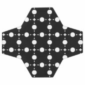 白い水玉模様、水玉模様パターン、ドット点々のある、 サッカーボール (フラット)