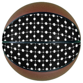 白い水玉模様、水玉模様パターン、ドット点々のある、 バスケットボール