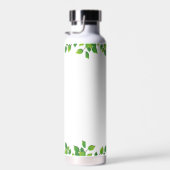 白い水筒にキュートな野生の赤ちゃんトラ ウォーターボトル (右面)