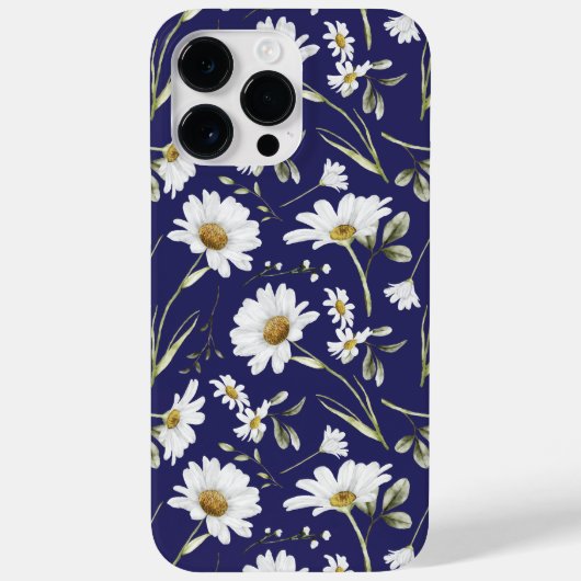 白い水色の花 Case-Mate iPhoneケース (裏面)