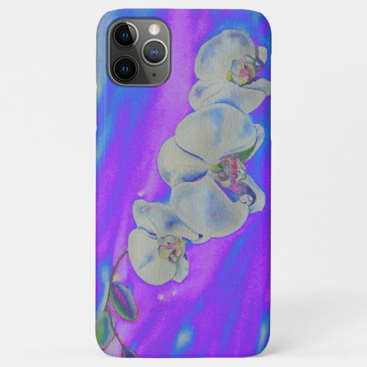 白い水色オーキッドパープルブルーブリーズ Case-Mate iPhoneケース (裏面)