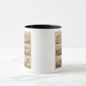 白い水、受け皿のランチ マグカップ (中央)