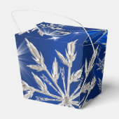 白い氷晶と青いクリスマススター フェイバーボックス (裏面サイド)