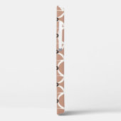 白い波線と黒い波線を使用したシームレスなパターン Case-Mate iPhoneケース (裏面 / 左)