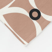 白い波線：抽象芸術のシームレスなパターン フリースブランケット (角)