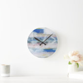 白い洗浄II ラウンド壁時計 (ホーム)