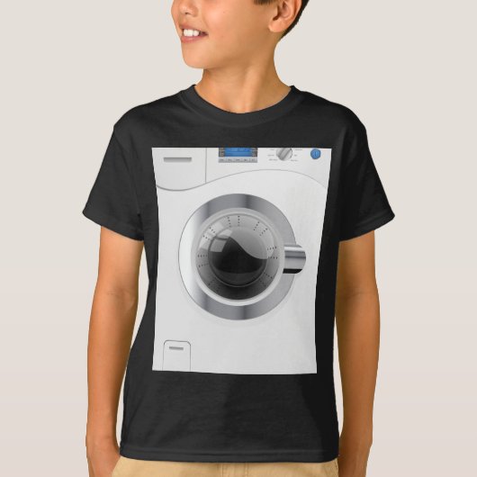 白い洗濯機 Tシャツ (正面)