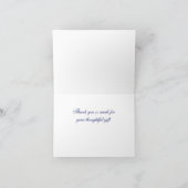 白い海軍円のモノグラムのフォントDIY BG サンキューカード (内部)