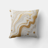 白い液体とドロップと黄金のグリッター クッション (裏面)